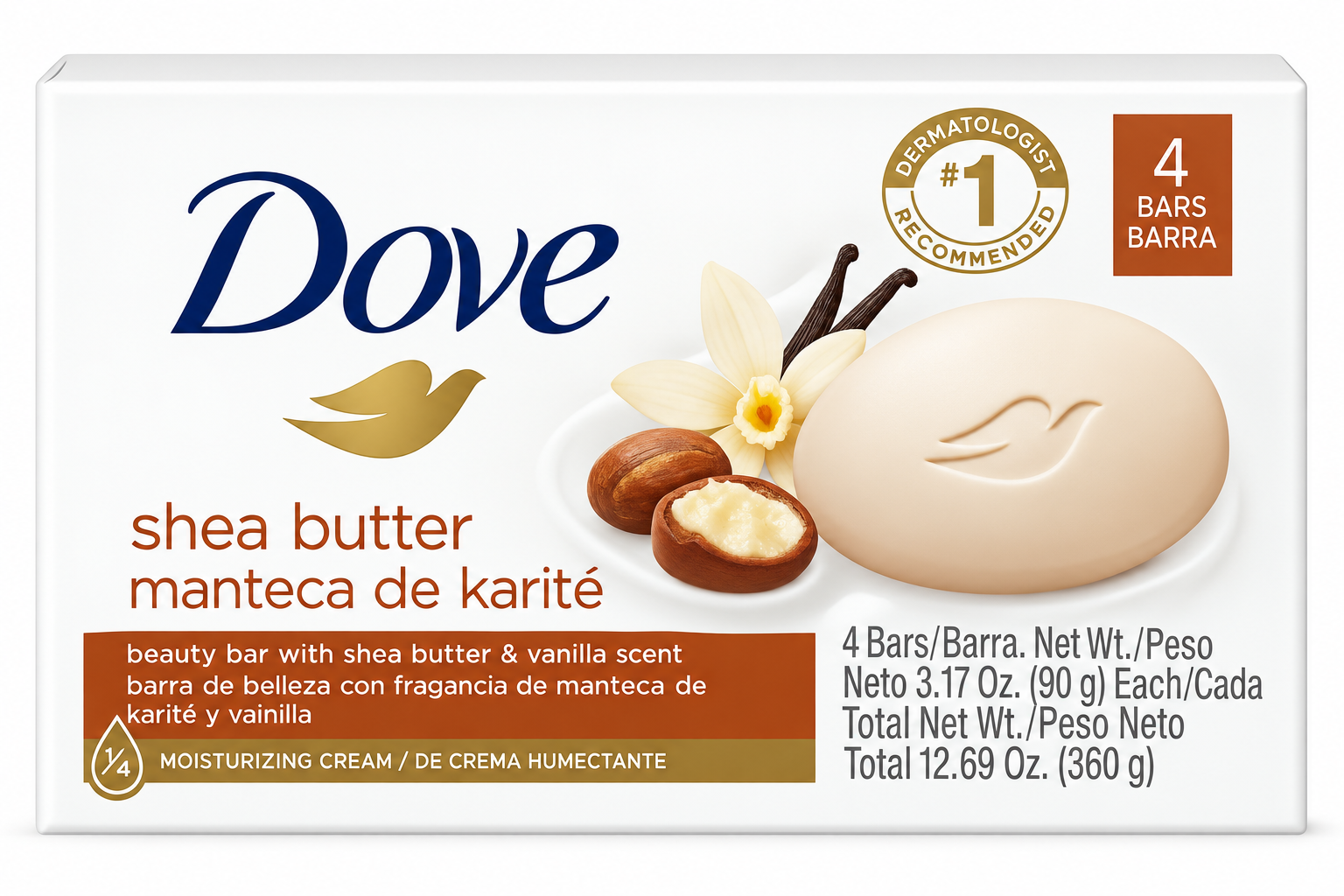 DOVE JABON 4PACK SHEABUTTER