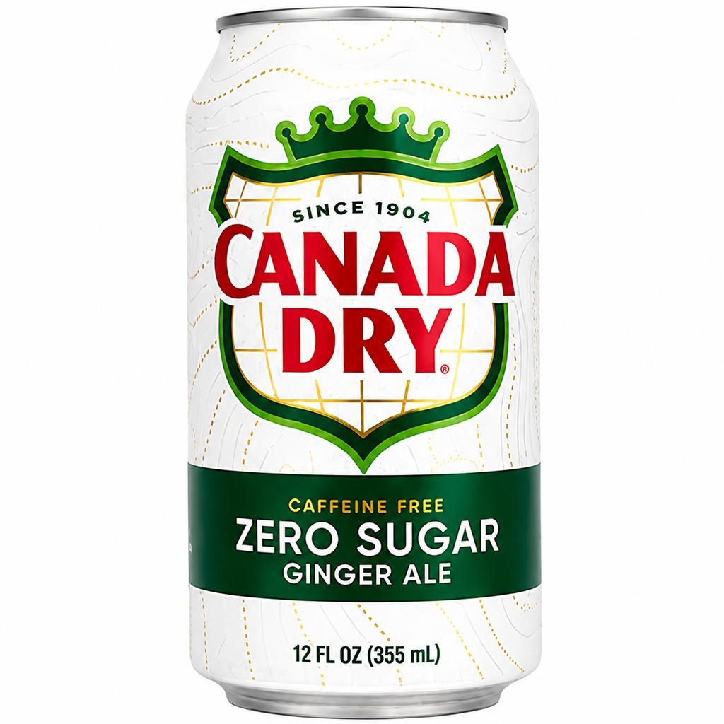 CANADA DRY GINGER ALE  ZERO 355ML