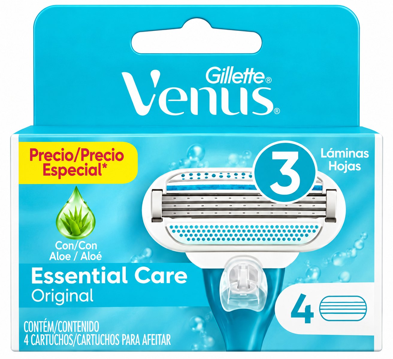GILLETE REPUESTO VENUS 4 CARTU