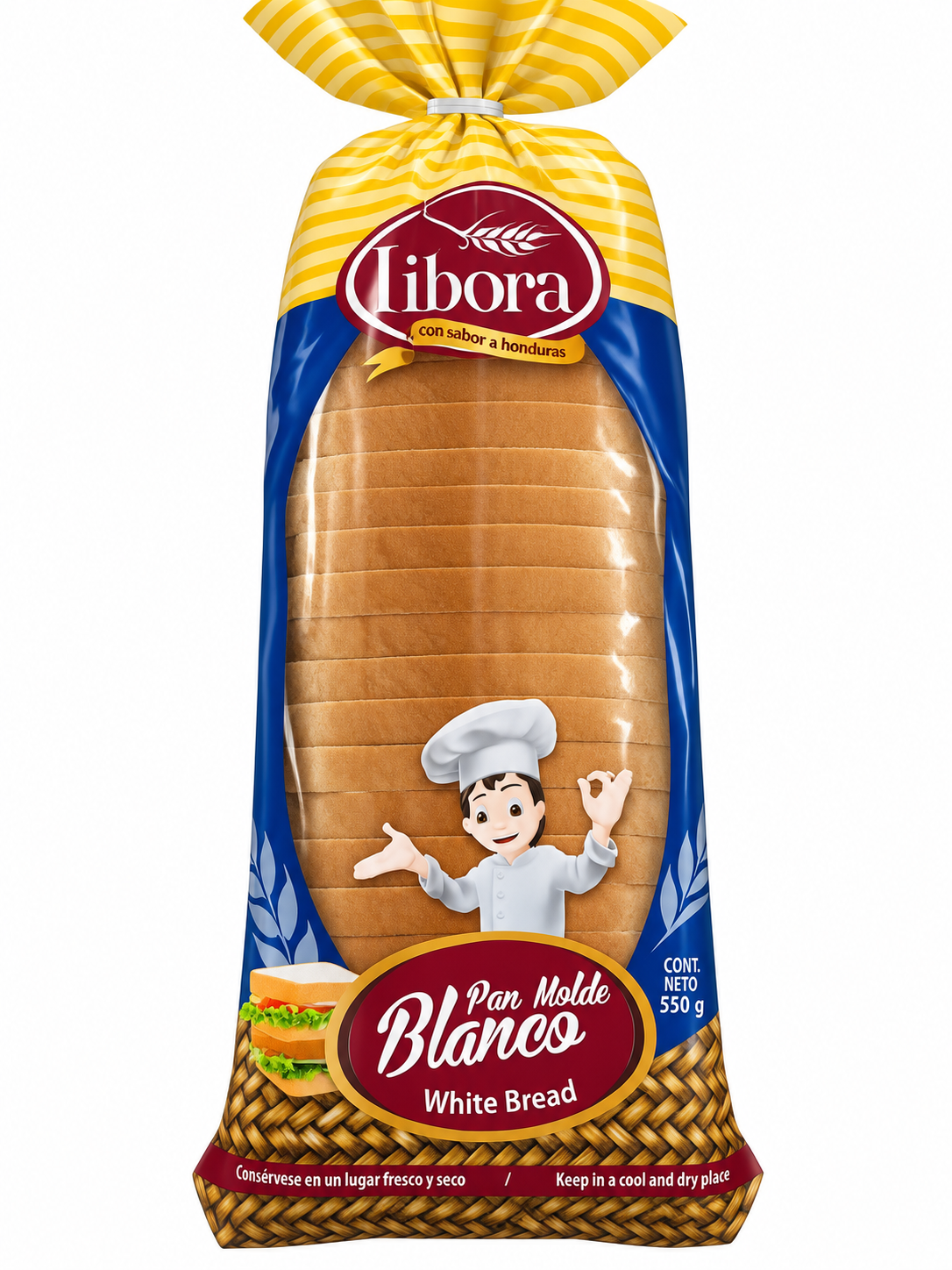 PAN MOLDE BLANCO 550G