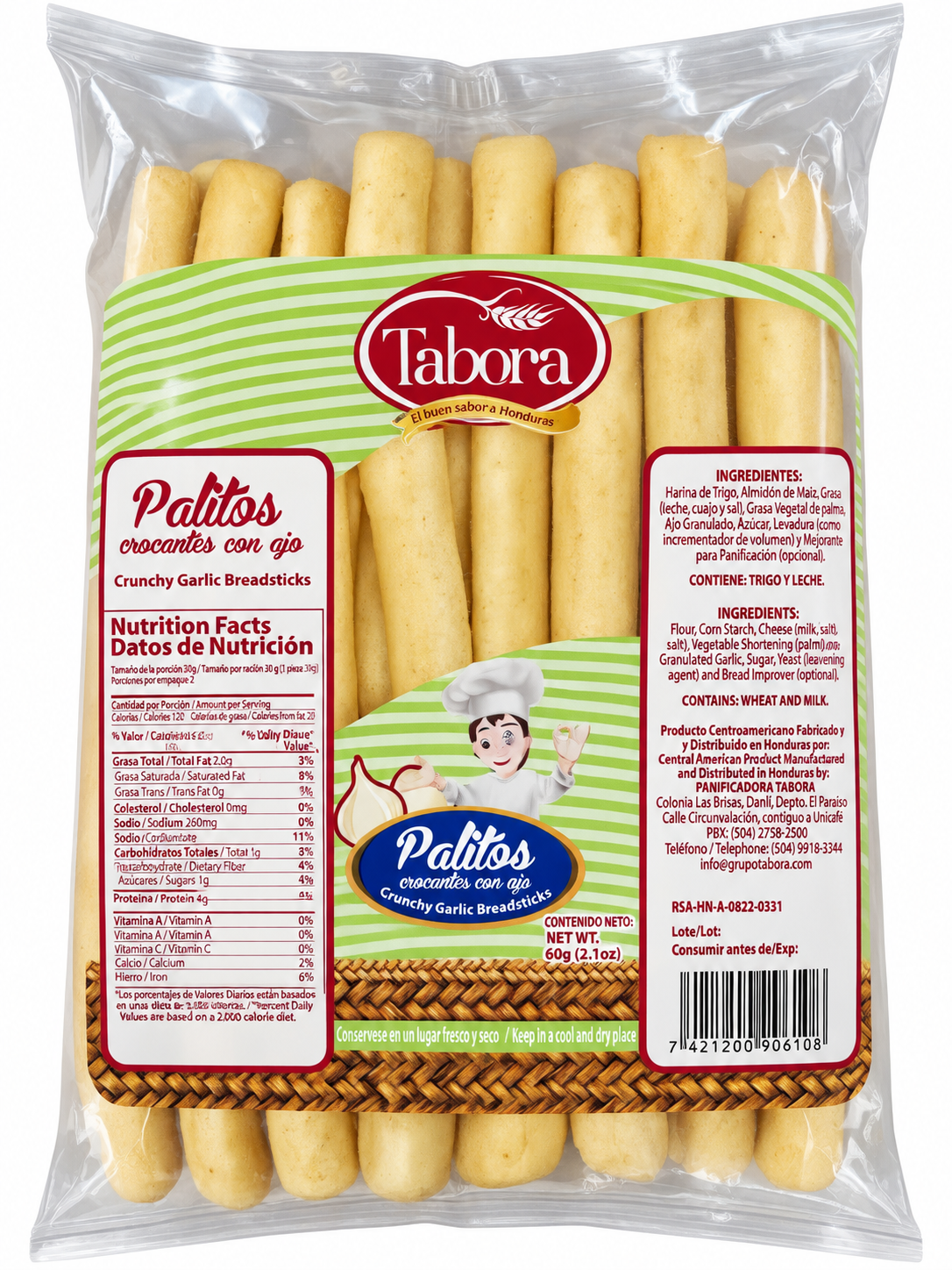 PALITOS DE AJO 60G