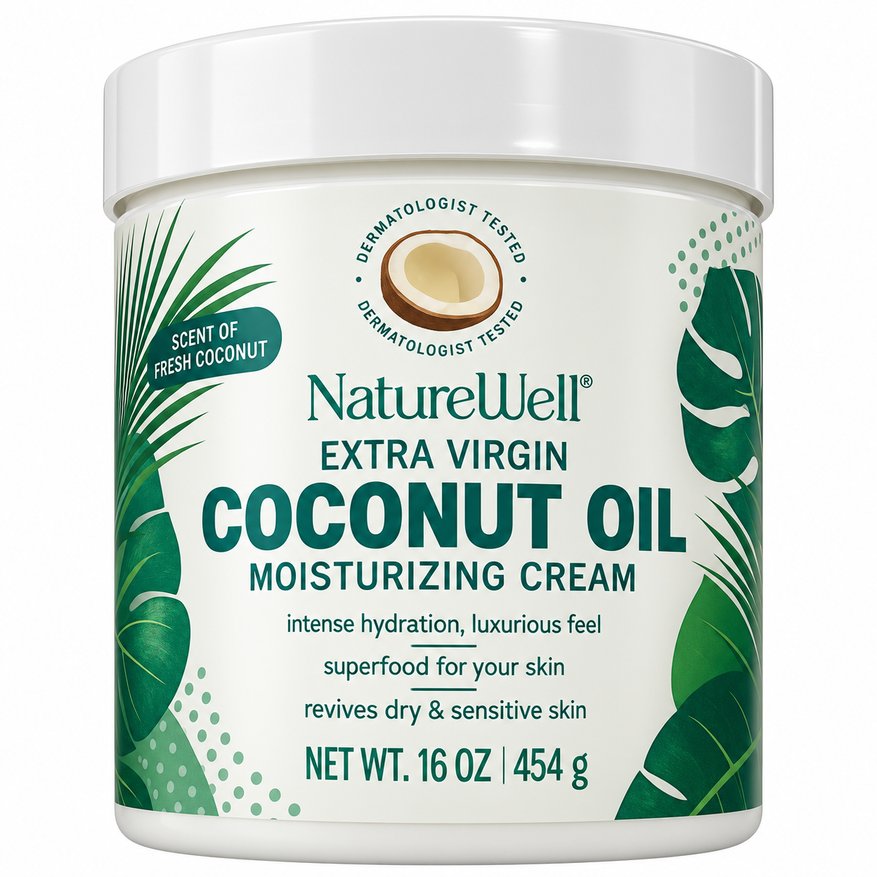 NATUREWELL CREMA COCONUT OIL 454G