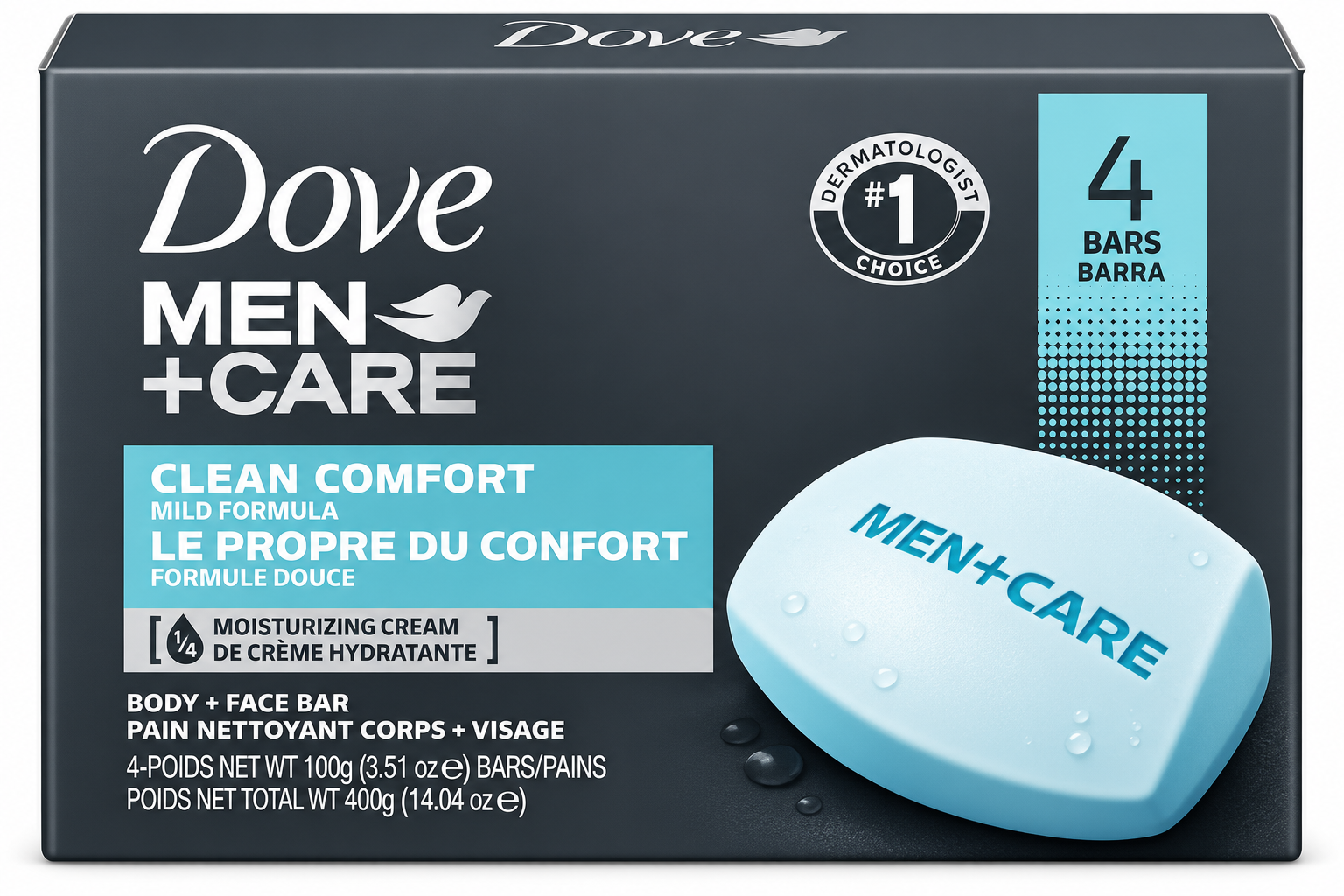 DOVE JABON CLEAN CONFORT MEN