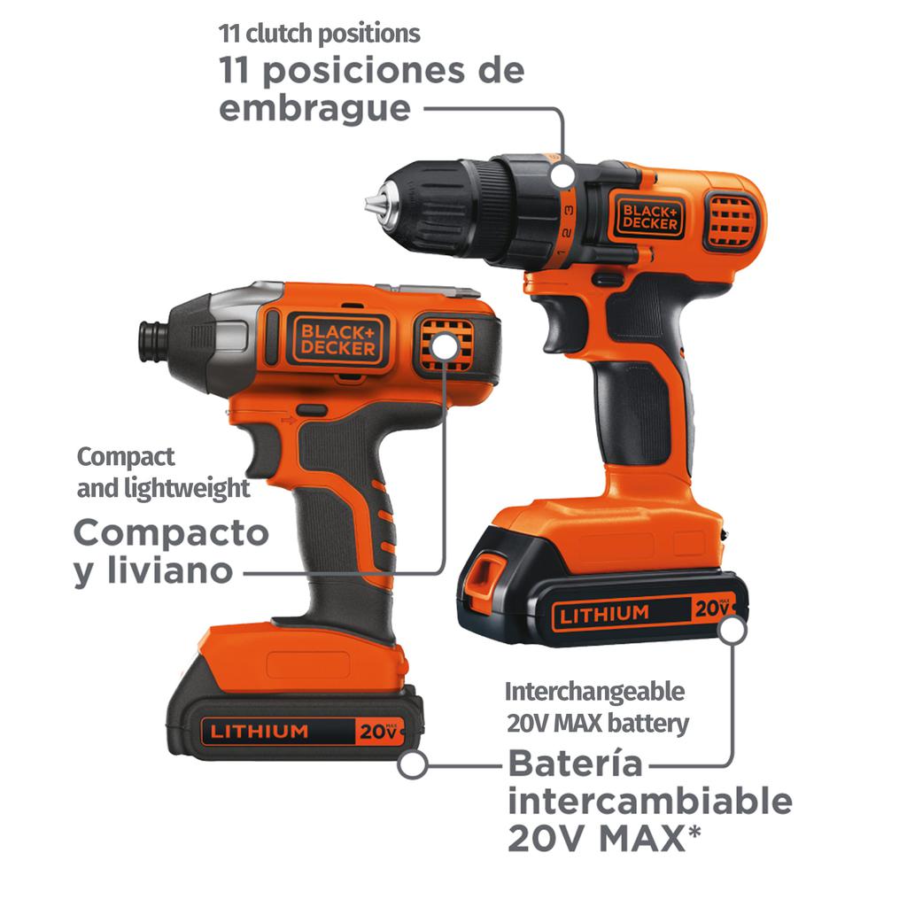 BLACK&DECKER KIT TALADROS