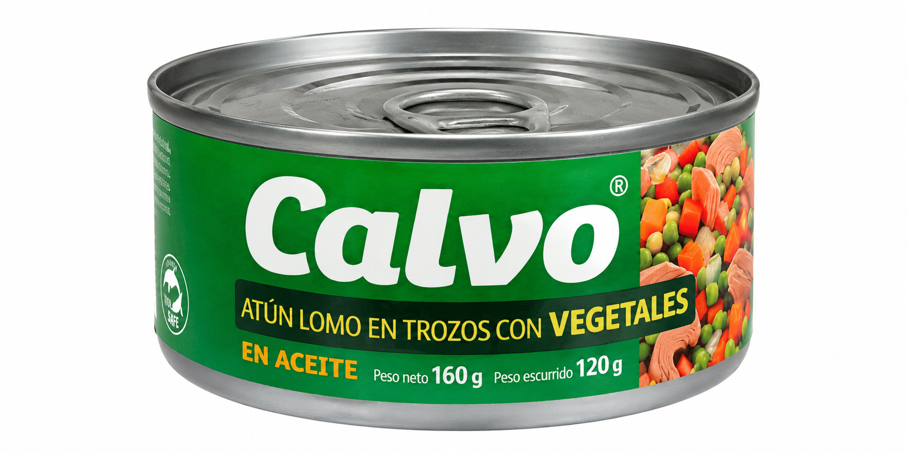 CALVO ATÚN EN TROZOS CON VEGETALES 160 G