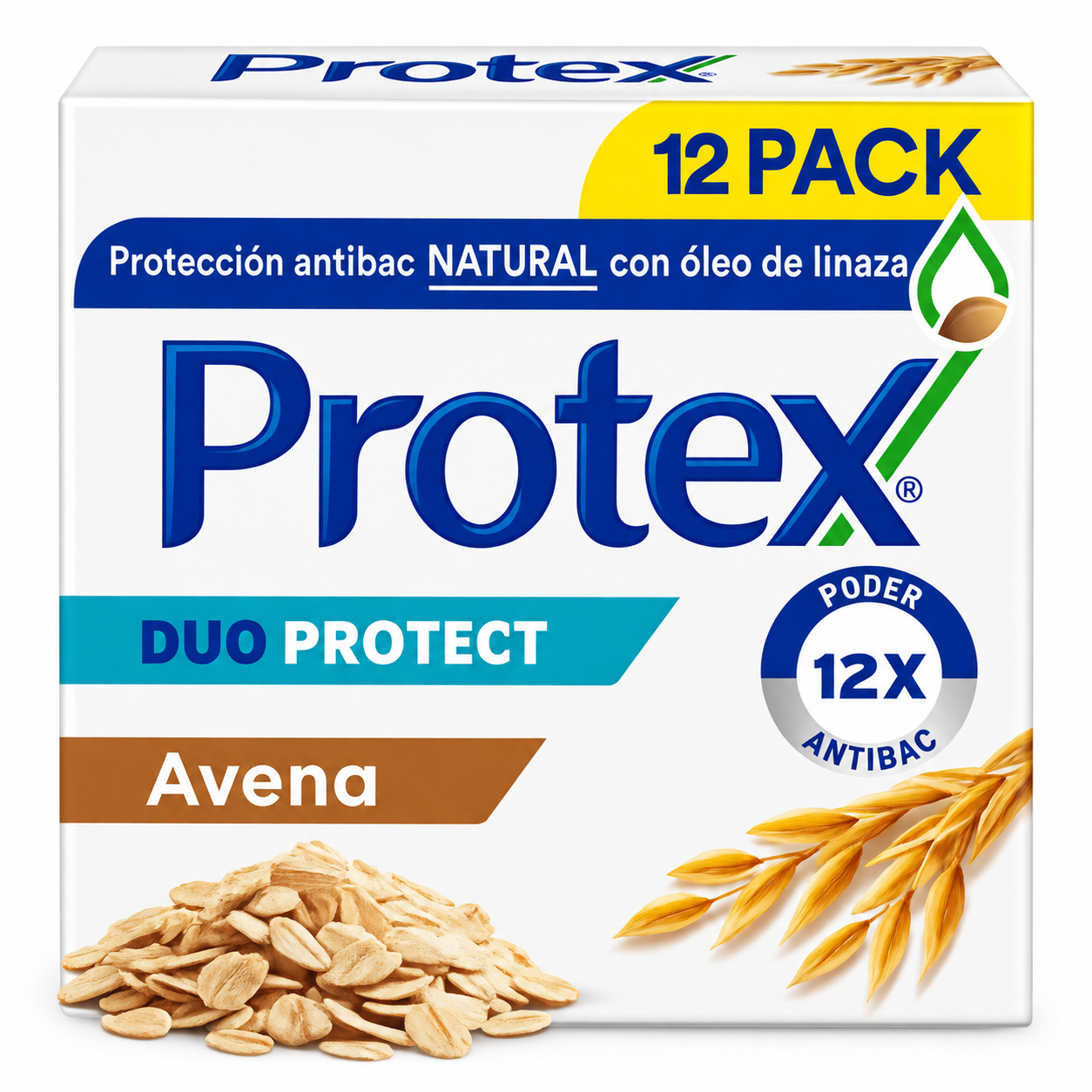 PROTEX JABÓN DE BAÑO DUOPROTECT 12 UNIDADES