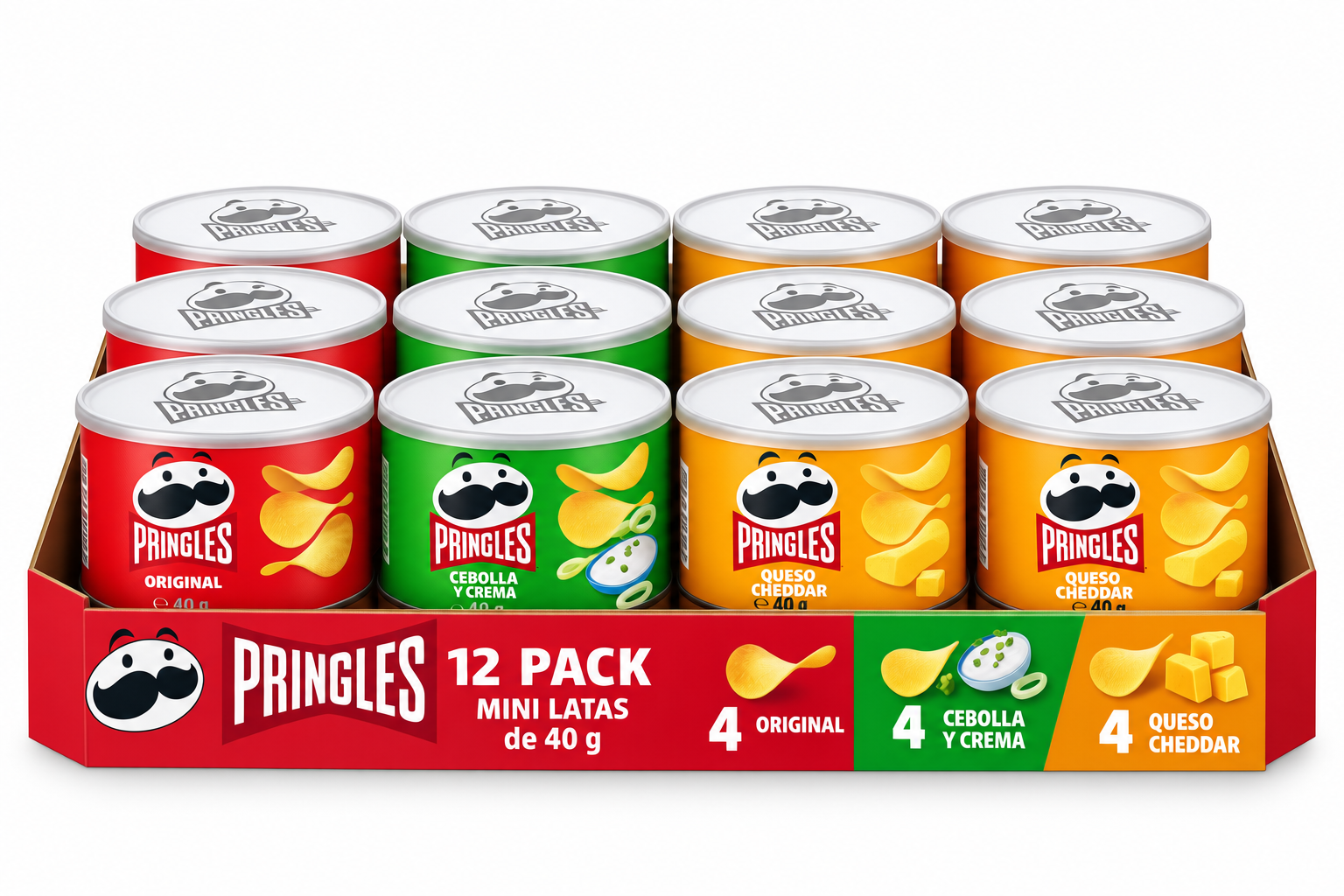 PACK PRINGLES SURT SABOR 40 G