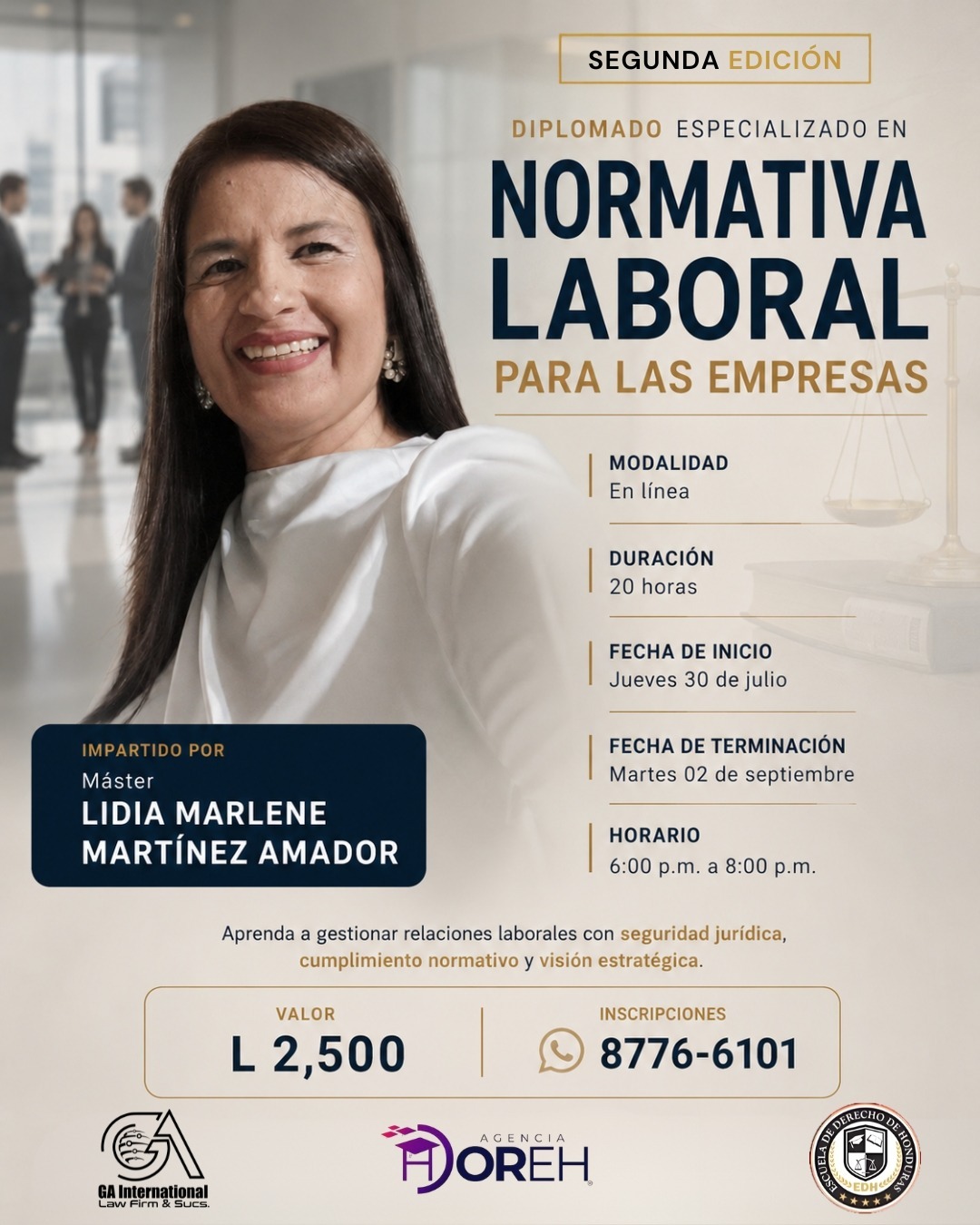 Diplomado Espcializado en Normativa Laboral Para las Empresas , SEGUNDA EDICIÓN